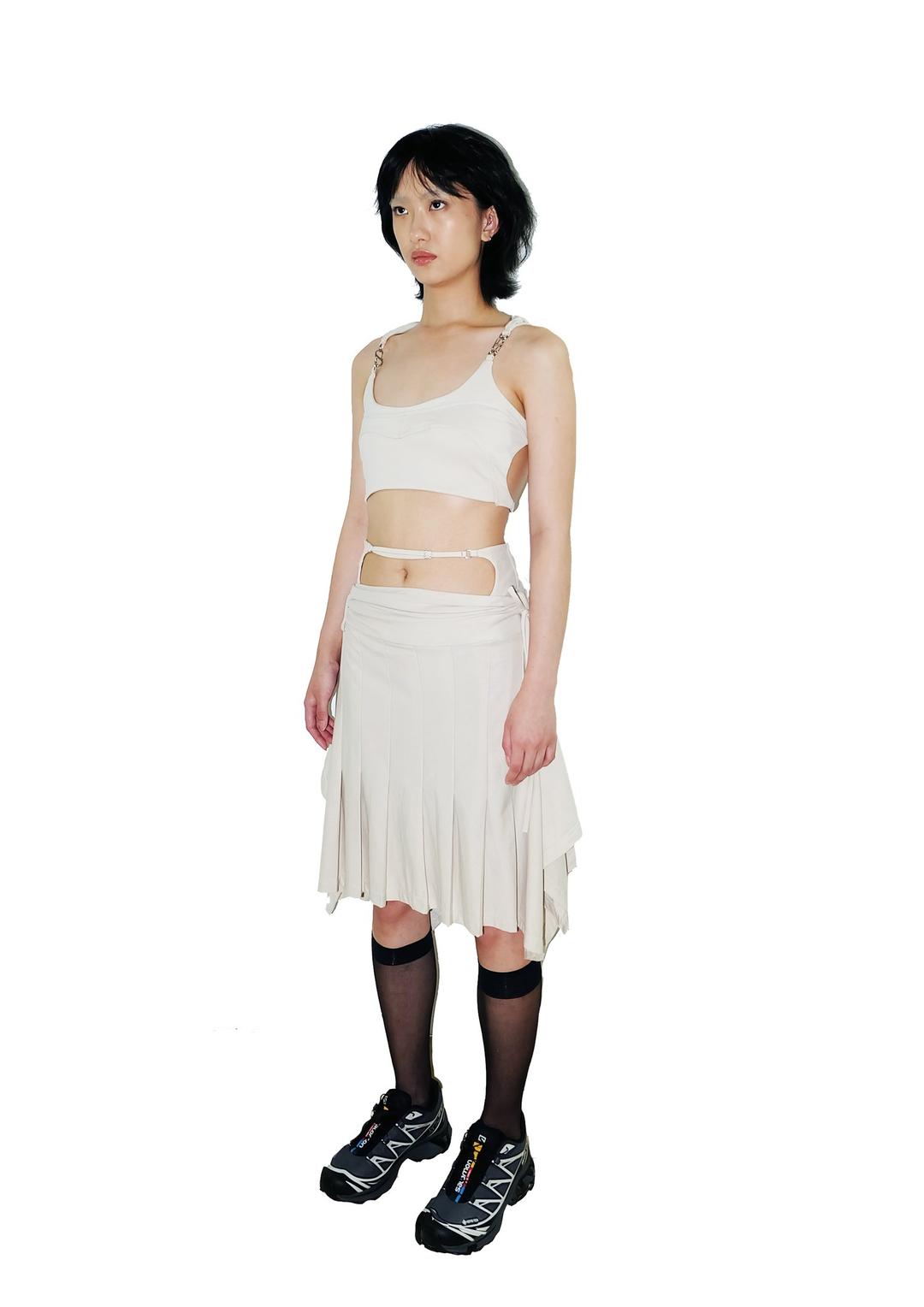 SYSTEM HOOD BRA — CREAM — TOILÉ STUDIOS