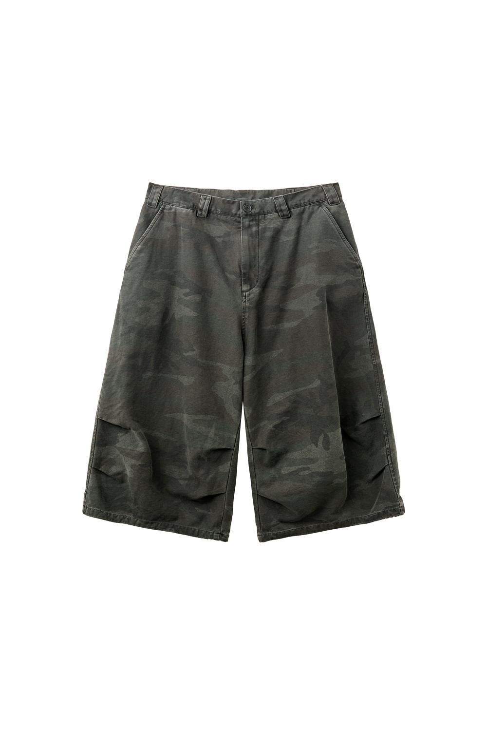 Snow Shorts	Over Dyed Camo Khaki
