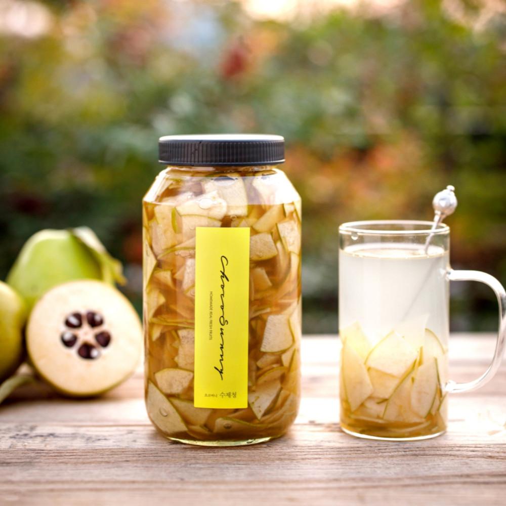 [초코써니 모과청] 레몬 생강 홈 카페 수제청 과일청 500g 답례품 차 설날 선물 세트