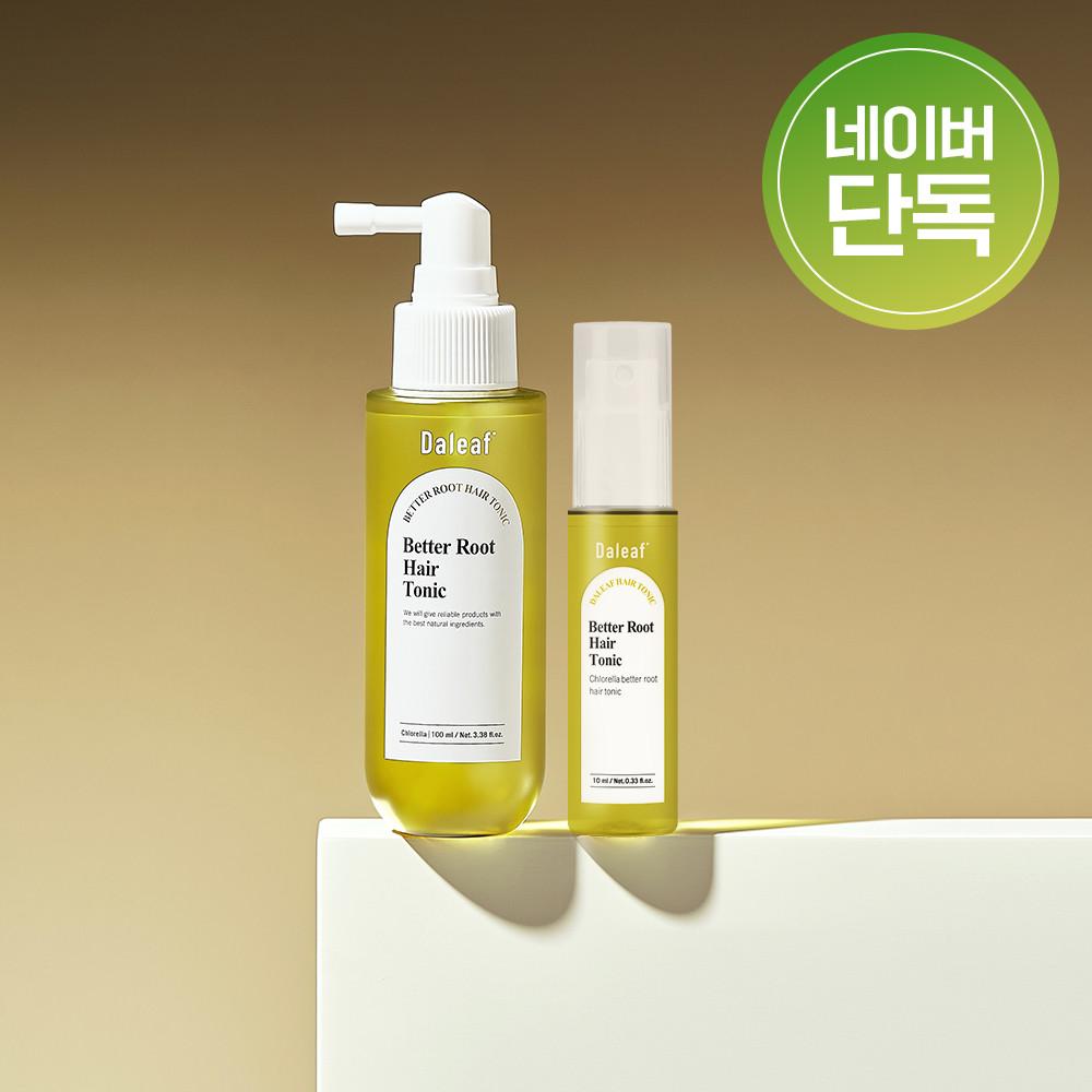 [한정기획]달리프 클로렐라 베러 루트 헤어토닉 100ml+10ml 탈모케어/쿨링/딥클렌징/두피영양제/기능성