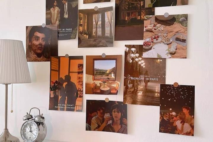 빈티지 레트로 하이틴 엽서 포스터 세트