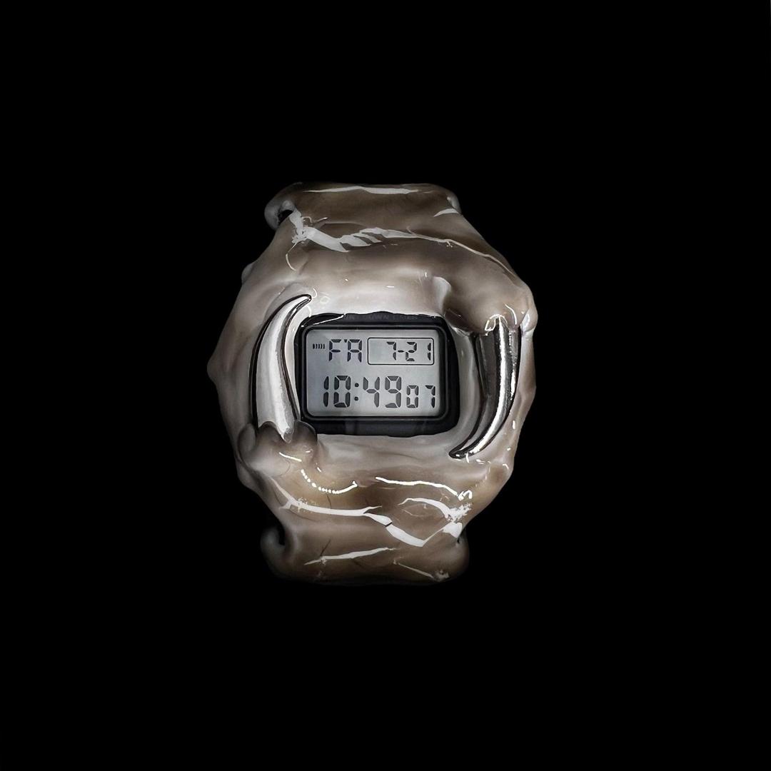 White Spiked Watch