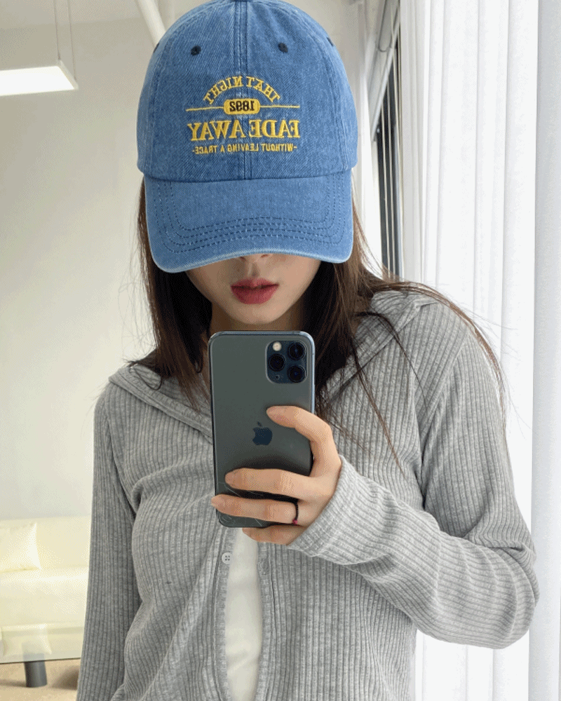 빈티지데님컬러캡