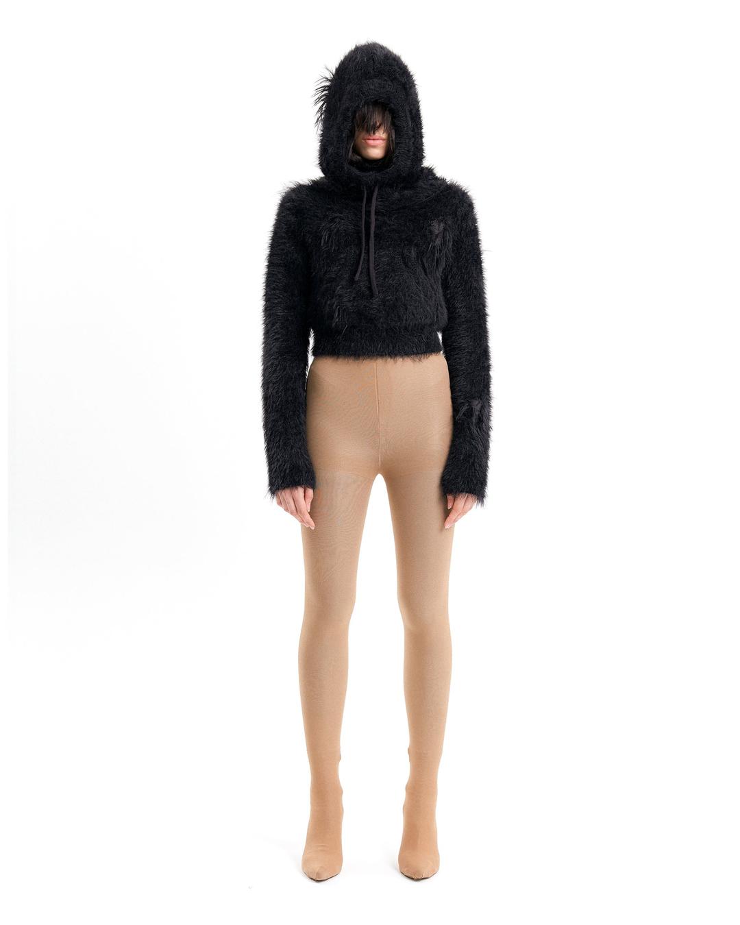 (EMMA) MYSTERY HOODED KNIT - 0 / BLACK