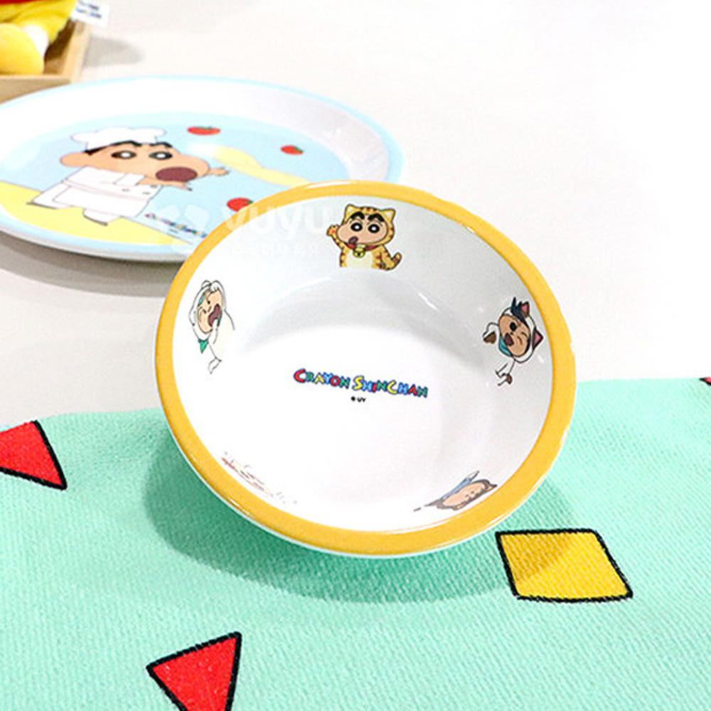 짱구는 못말려 멜라민수지 소재 가벼운 14cm 원형 반찬기 접시