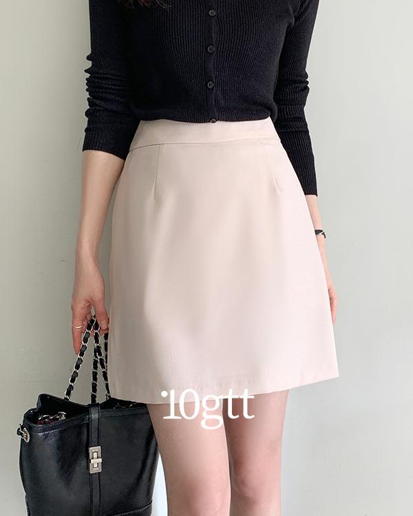 [⚡40%][단독]🌴[8만장돌파/자체제작][미니스커트/치마바지] 하이웨스트 A라인 미니 스커트 치마 SK414