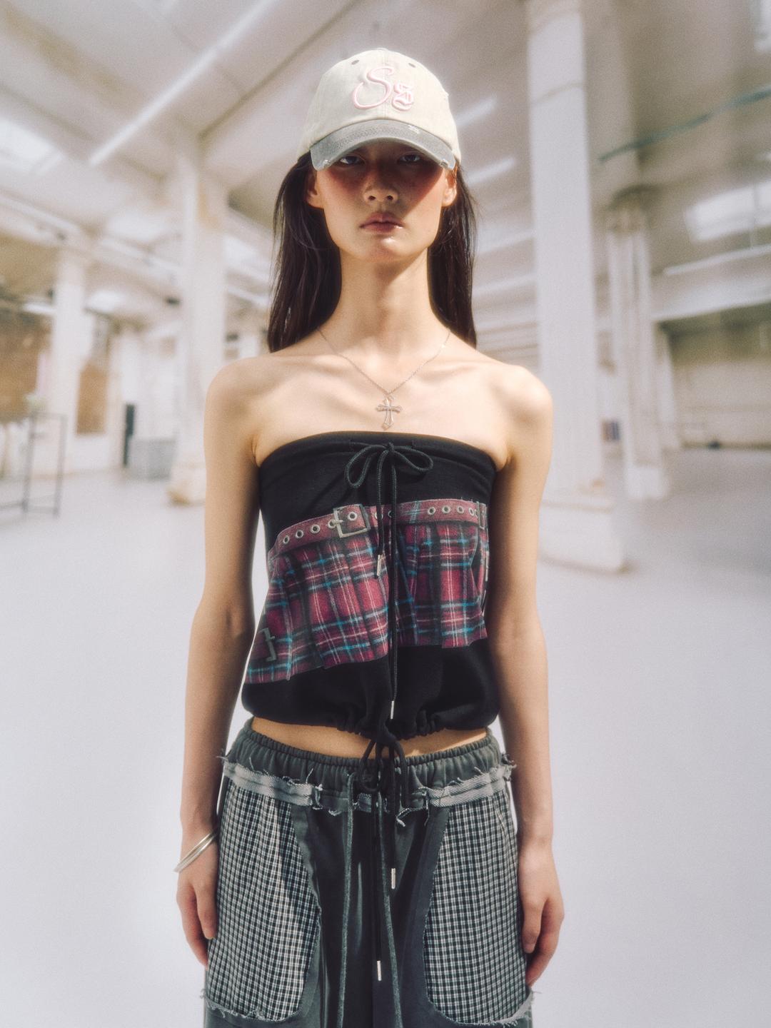 NITH 2WAY PRINTED TOP_BLACK