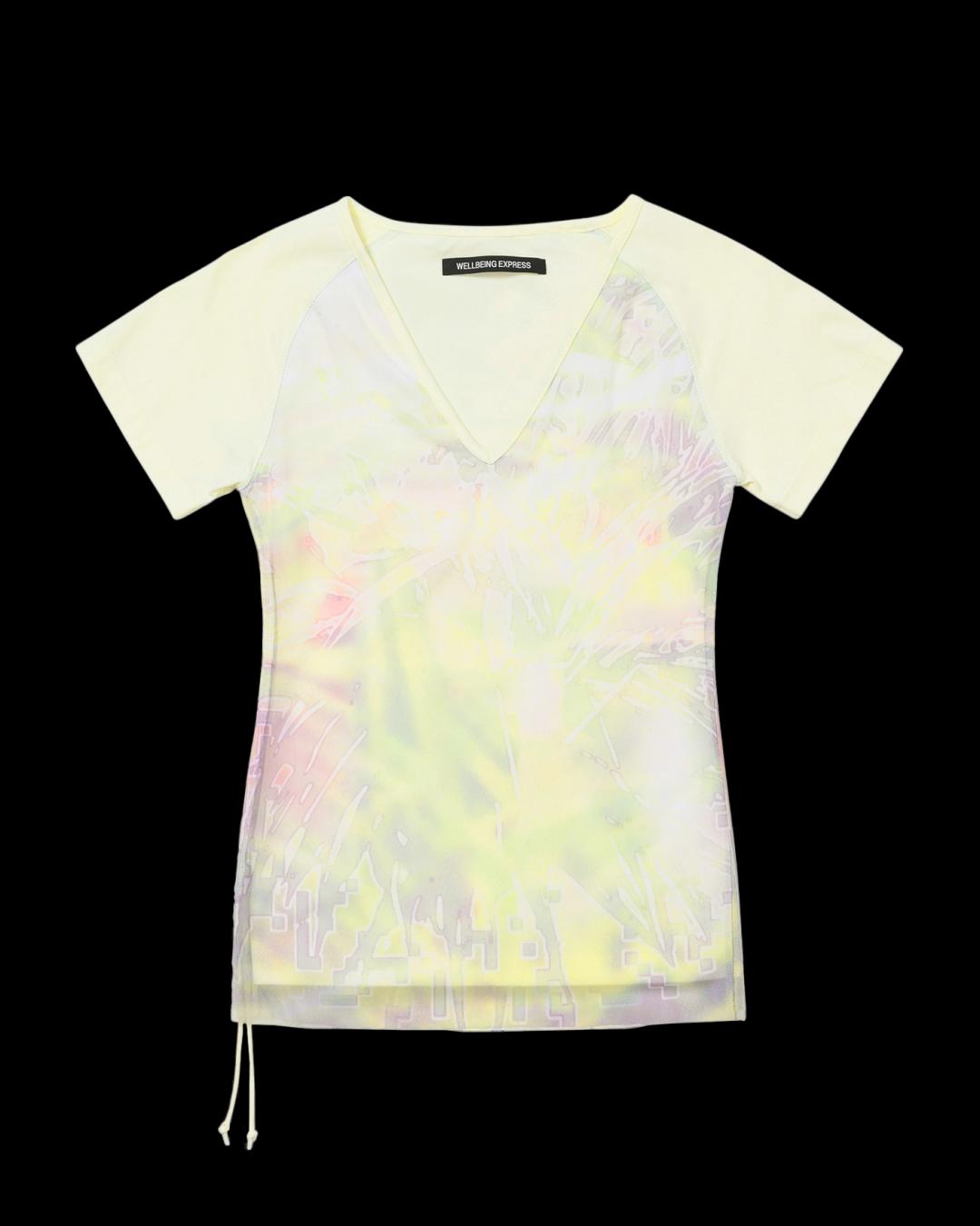 웰빙 익스프레스 프린티드 메쉬 탑 레몬 WE251TTSST04LE | 카시나 KASINA