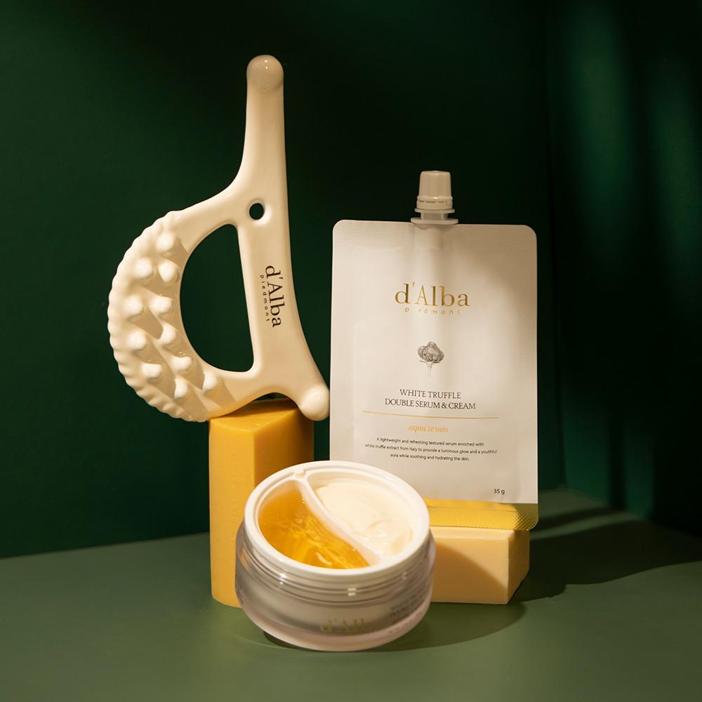 최대 67% / 달바 슬림 핏 세라믹 괄사+더블 크림 70g+아쿠아 세럼 리필 35g / 프리미엄 템퍼트 백토 100% / 7가지 마사지존