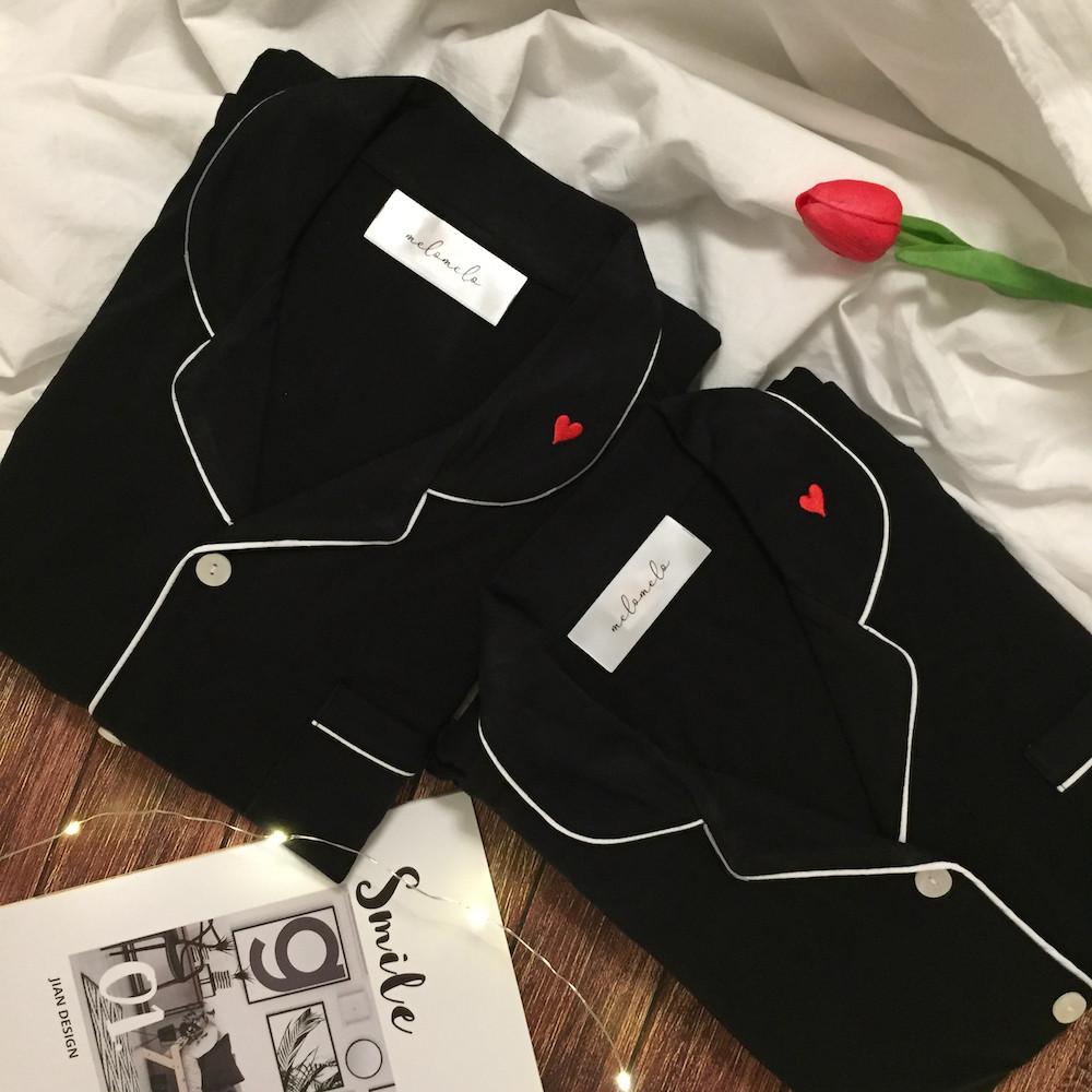 친환경 안심원단 커플잠옷 백화점 수면 파자마 크리스마스 선물