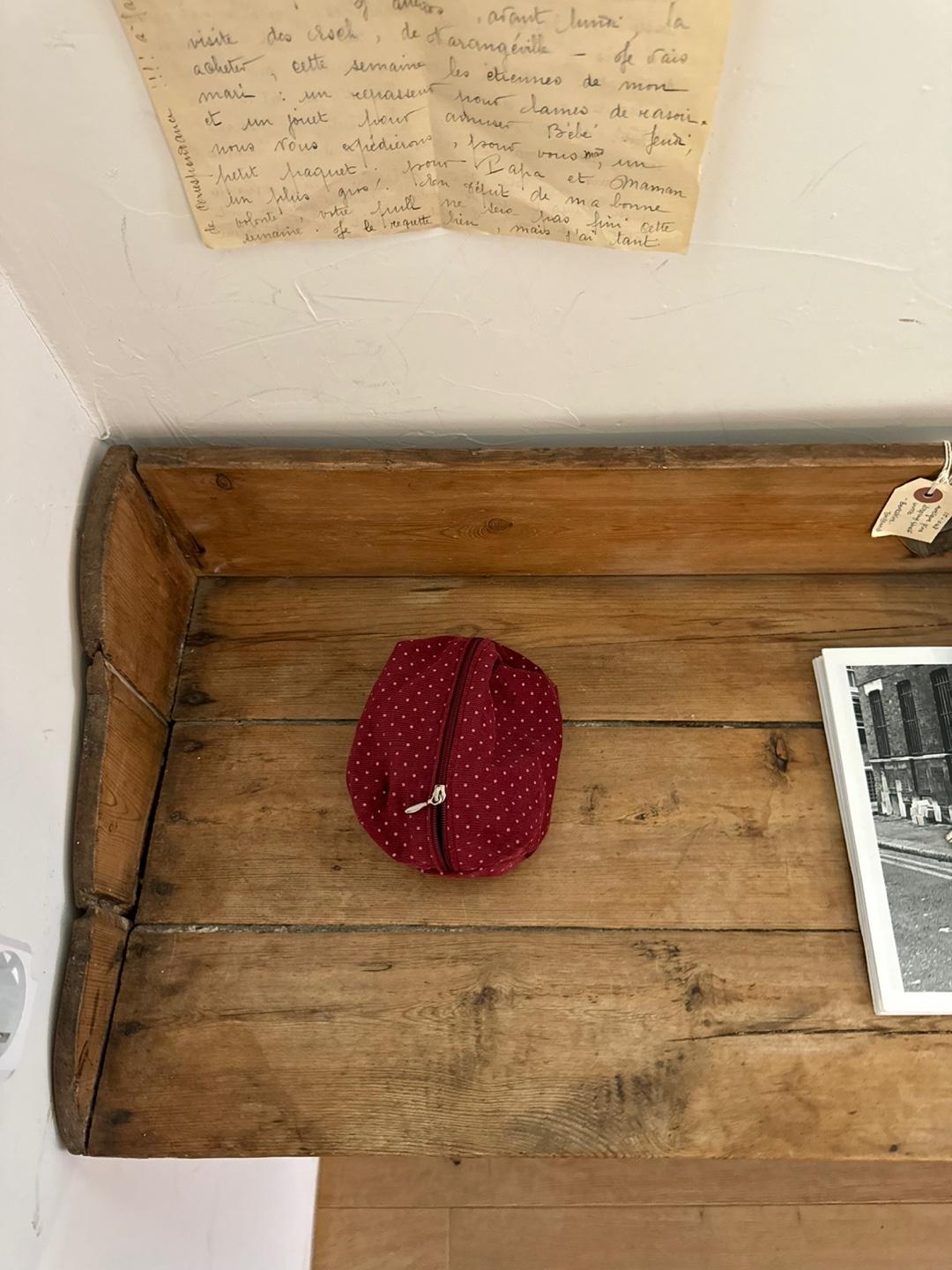 작은 도트 파우치 (4가지 컬러) 10x8x6