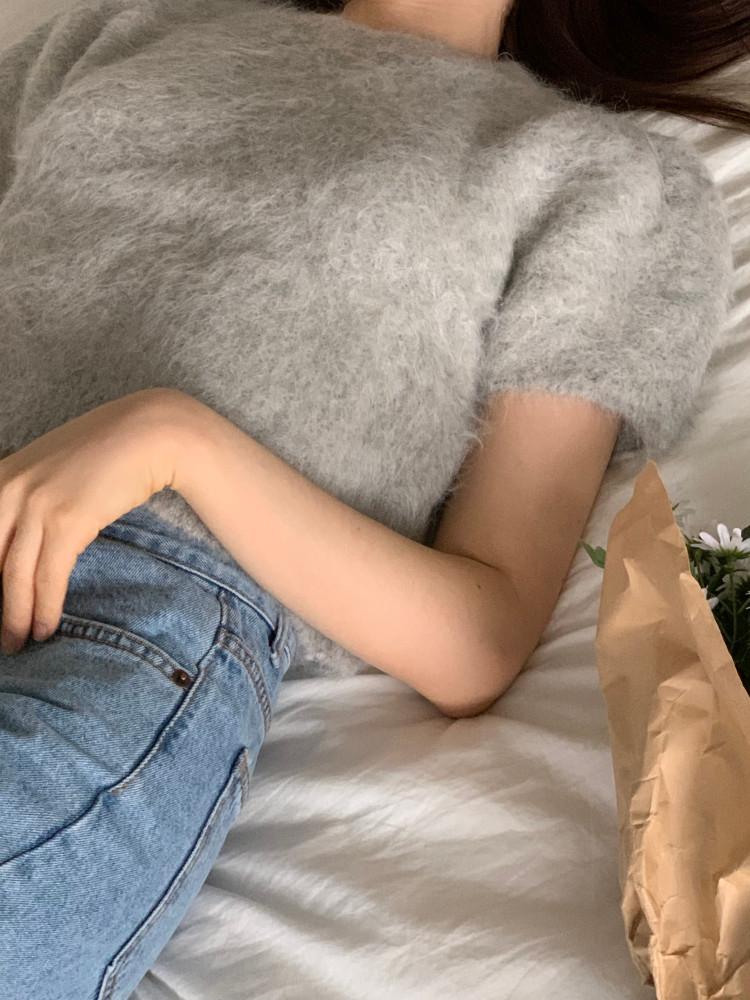 알파카 퍼프 니트 (3color)