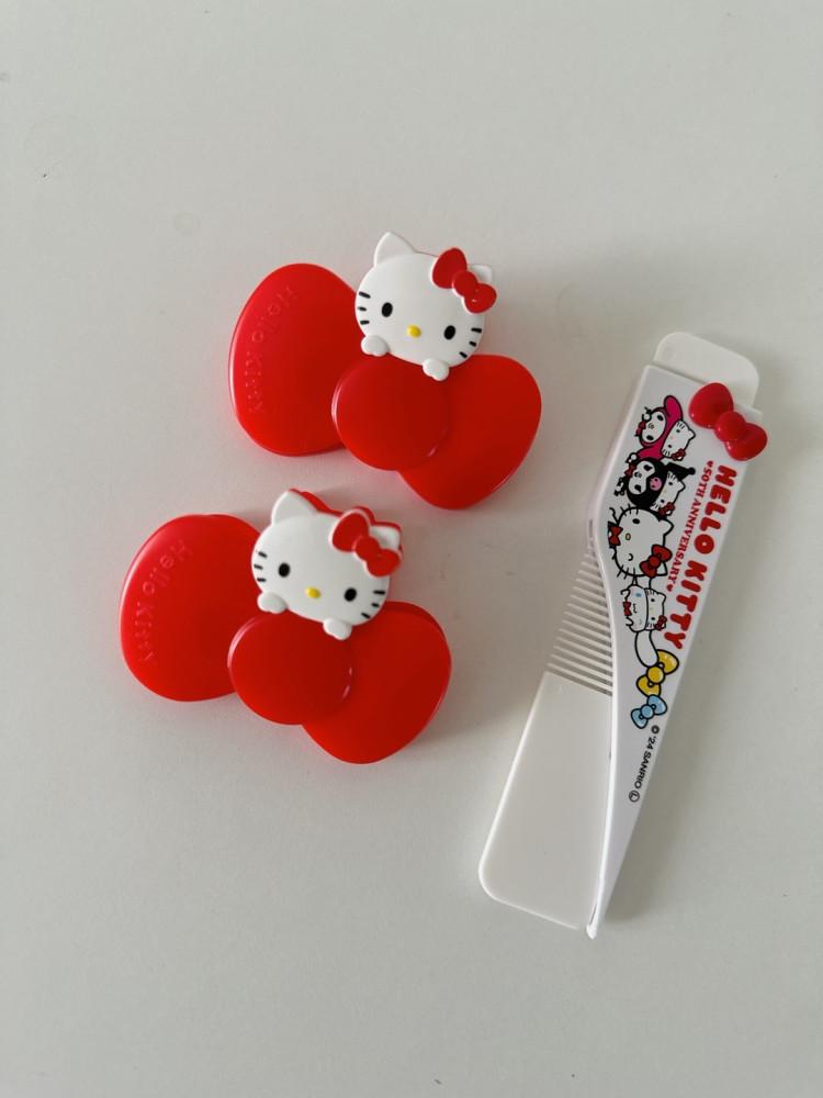 헬로키티 휴대용 꼬리빗