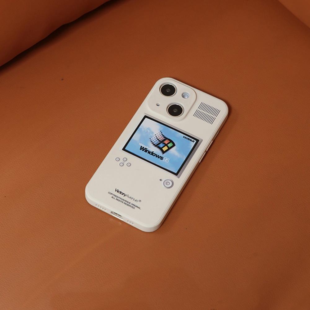 아이폰12미니 실리콘 풀커버 뉴트로 레트로 카메라보호 옛날폰 예쁜폰 케이스