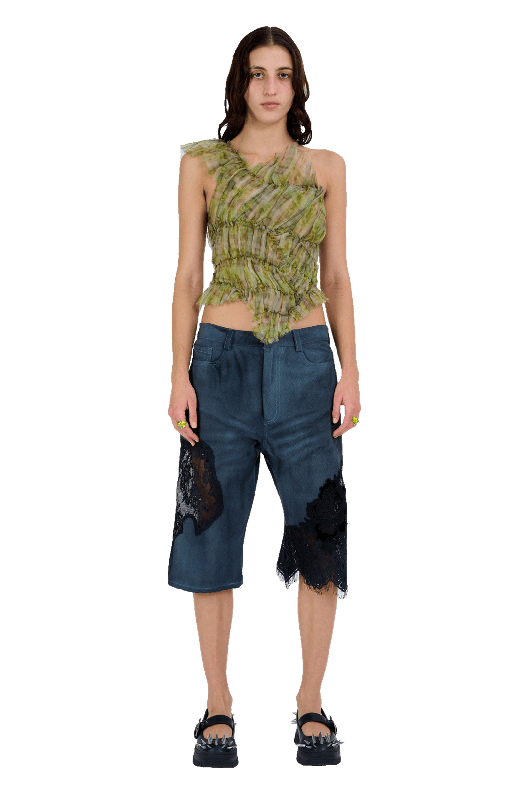 YELLOW BOXER PLAID JAZZELLE TOP - MEDIUM