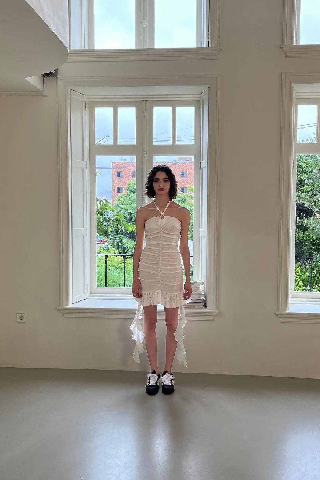 HAVANA SHIRRING DRESS (IVO)