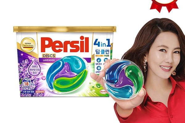 퍼실 디스크 캡슐 세제 박스형 18입x1개 (컬러/라벤더)