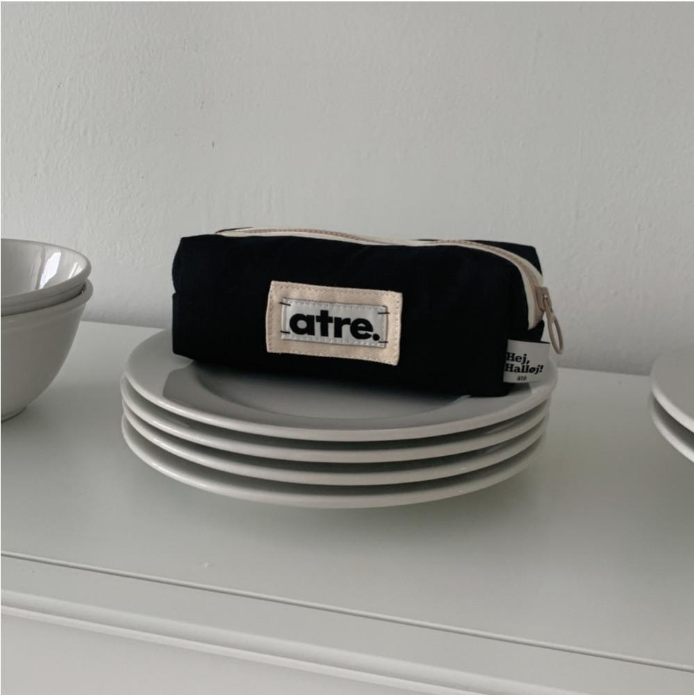 [special edition]pencil case_black with ivory 아틀리에리케 필통