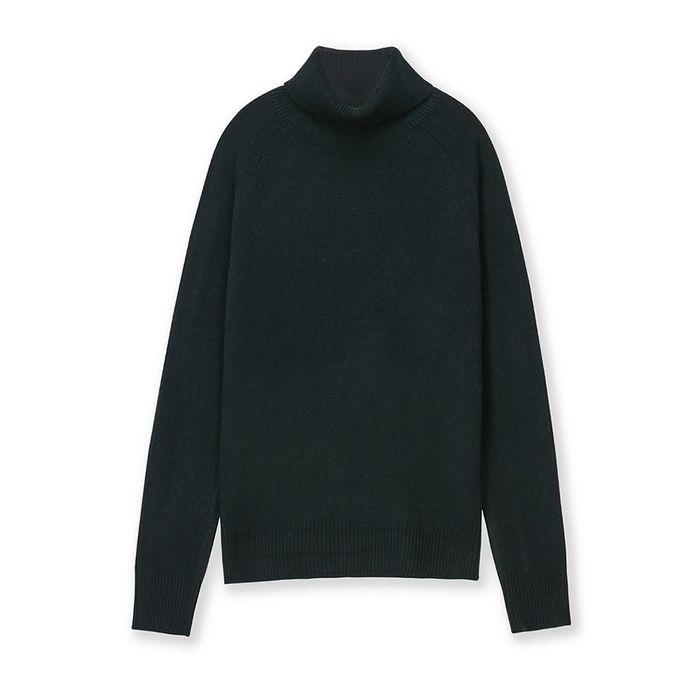RAGLAN TURTLENECK KNIT BLACK