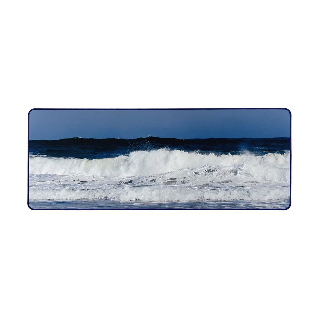 blue wave desk mat