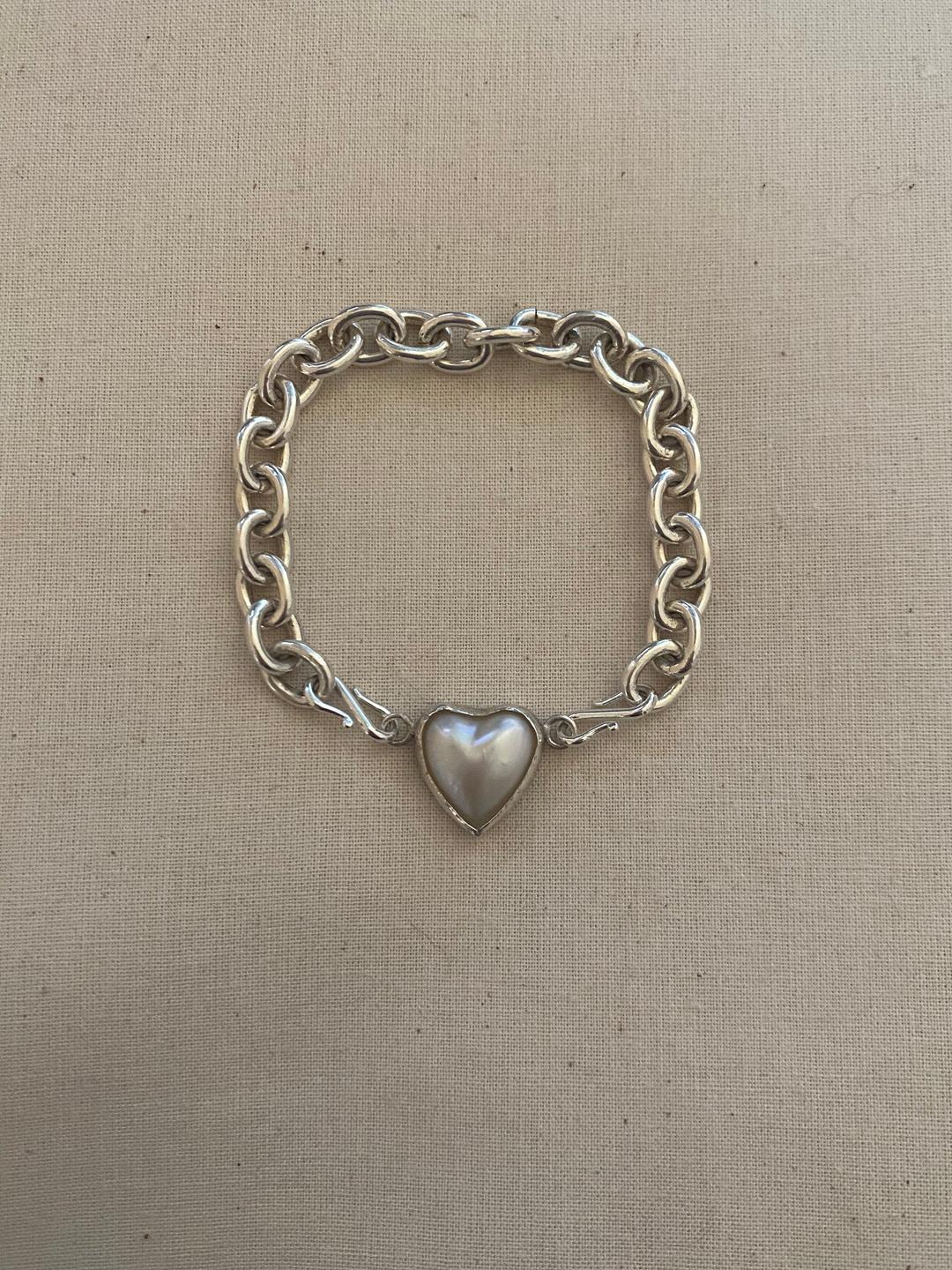 Pearl Heart Bracelet