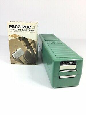 빈티지 SAWYERS PANA-VUE 2x2 슬라이드 뷰 6578 86 슬라이드 & 코닥 Ready File