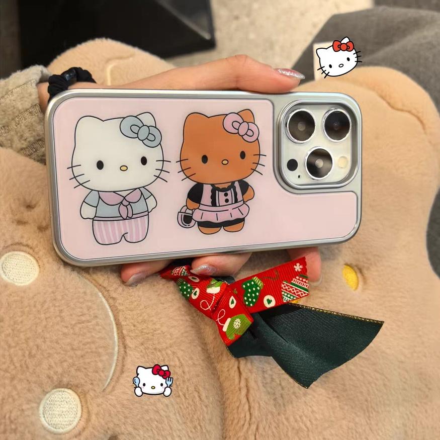 Silver Twin Kitty Case 실버 트윈키티 케이스 🤍