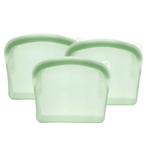 프렐류드 멜로우 실리콘 지퍼백 1200ml 민트, 3개 - 밀폐용기/세트 | 쿠팡