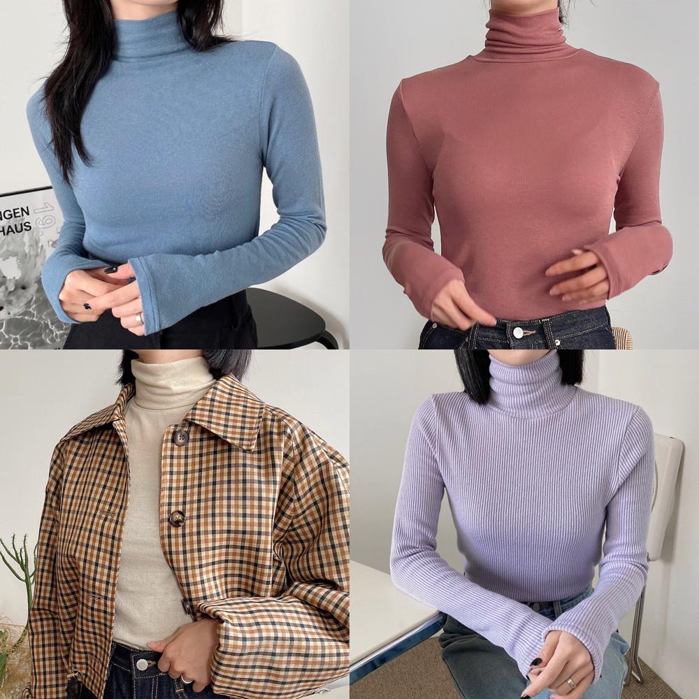 에이블앤코 폴라티 여성 목폴라 목티 캐시미어 앙고라 가을 겨울 기모 반폴라 able co