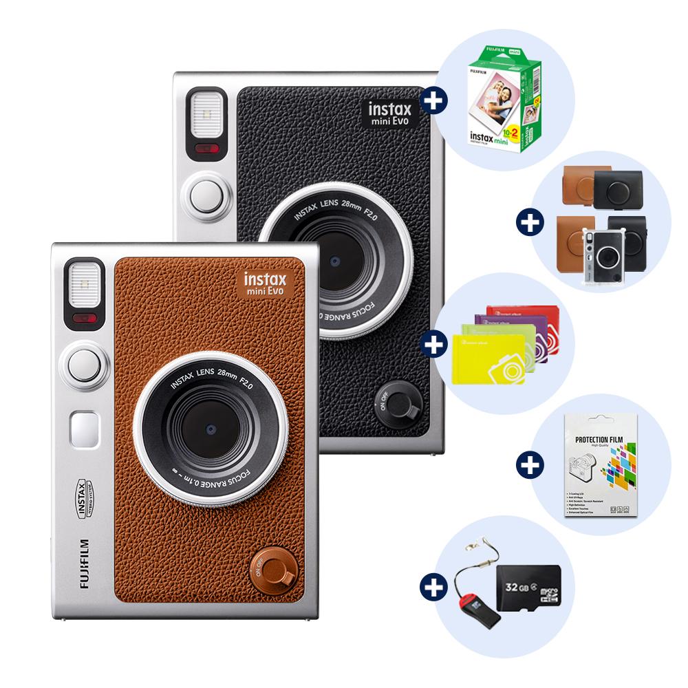 [정품]인스탁스 미니에보(충전단자 C/B타입)+필름2팩+케이스+3종선물/폴라로이드 카메라