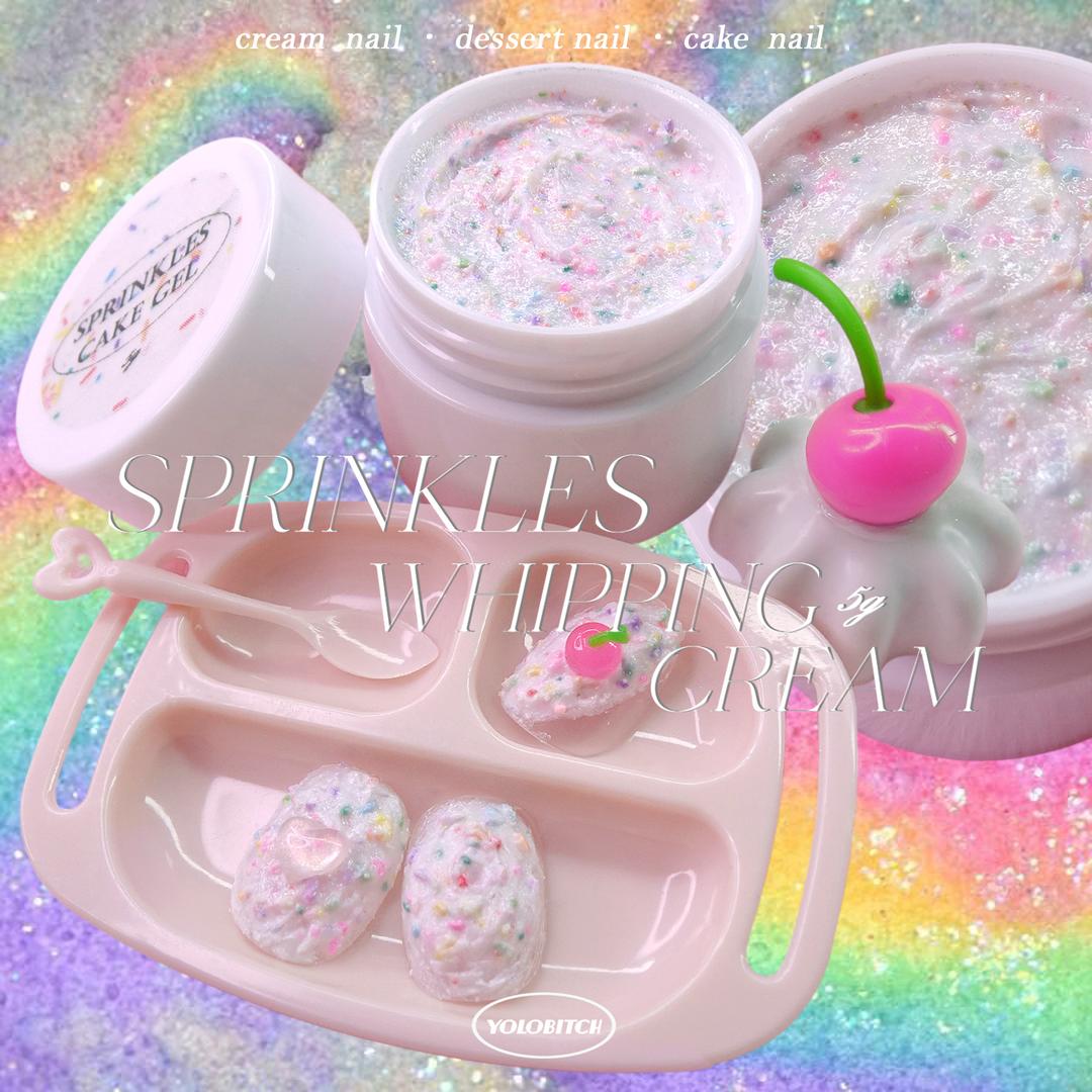 𝕤𝕨𝕖𝕖𝕥 _ 논와이프 스프링클스 케이크 텍스쳐젤 5g