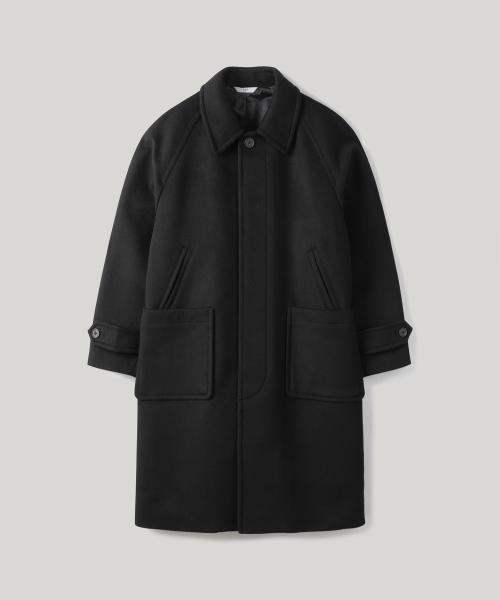 캐시미어 블렌디드 발마칸 코트 BLACK