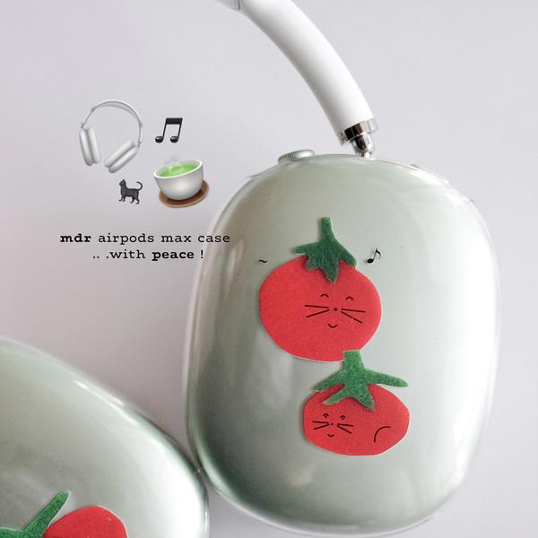 [Airpods max case] 휏휏 휏 휏 .. 토마토 네코 (1 piece, 2 type)
