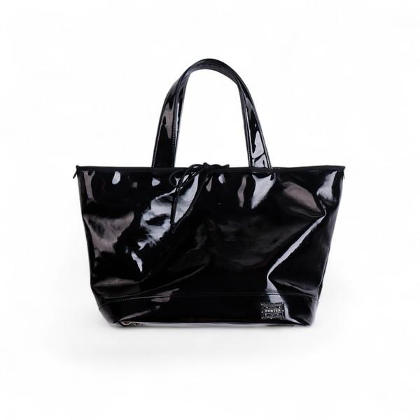 [PORTER GIRL] 블랙컬러 에나멜 토트백