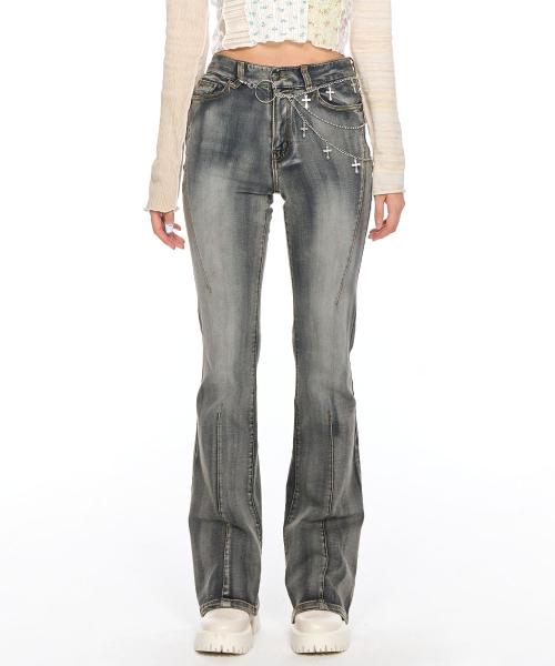 DARTS BOOTCUT JEANS GREY