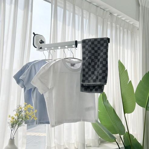 말리시오 벽부착 무타공 흡착 접이식 원룸 빨래 건조대 - 세탁/건조용품 | 쿠팡