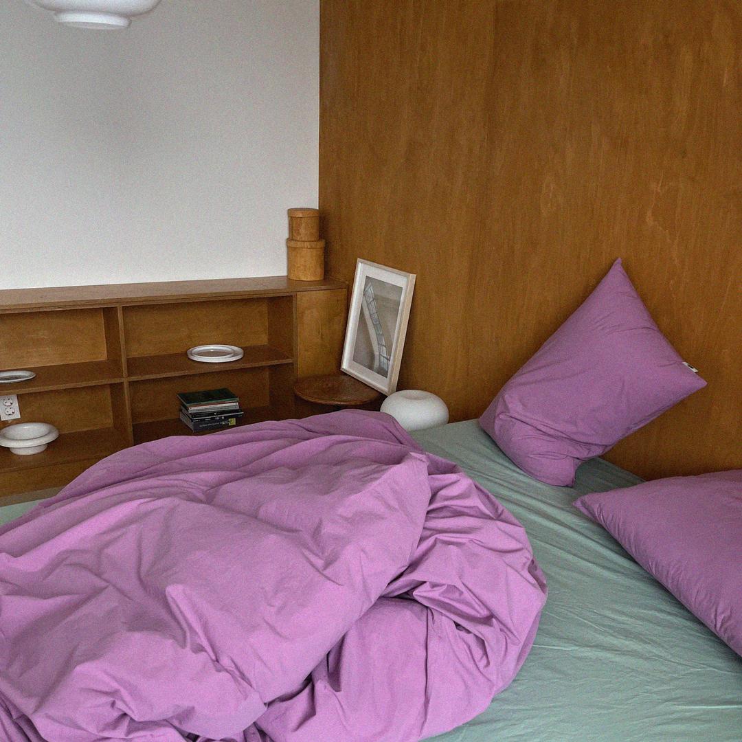 Skittles cotton duvet cover - purple pink