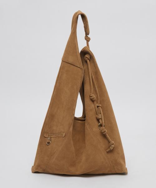 Knotted layer bag(Suede caramel)_OVBAX25036SAL