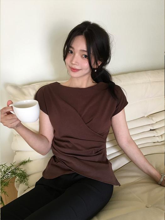[여울PICK]LOWER WAIST TUCK JERSEY TOP(T-7048)