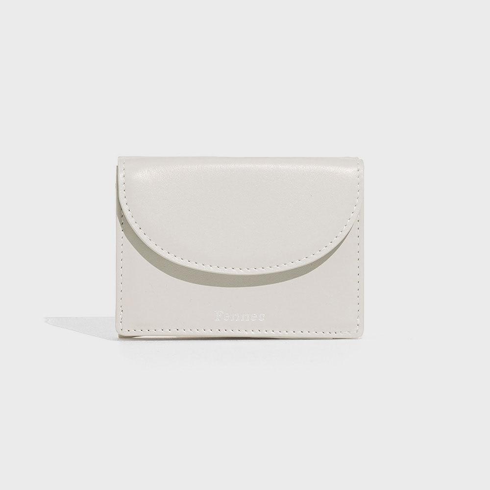 HALFMOON MINI WALLET - ECRU