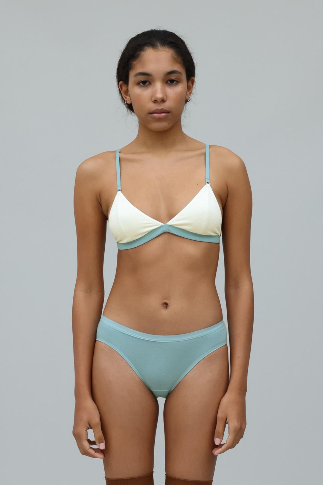 Stella Cotton Bralette - Cream Soda