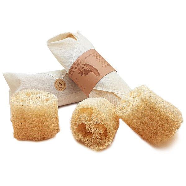 A+ 천연수세미  3개세트 (5~10cm)-GIFT 면포 패킹 "Since 2008 대한민국 국산수세미 상품화 시작 수세미\"