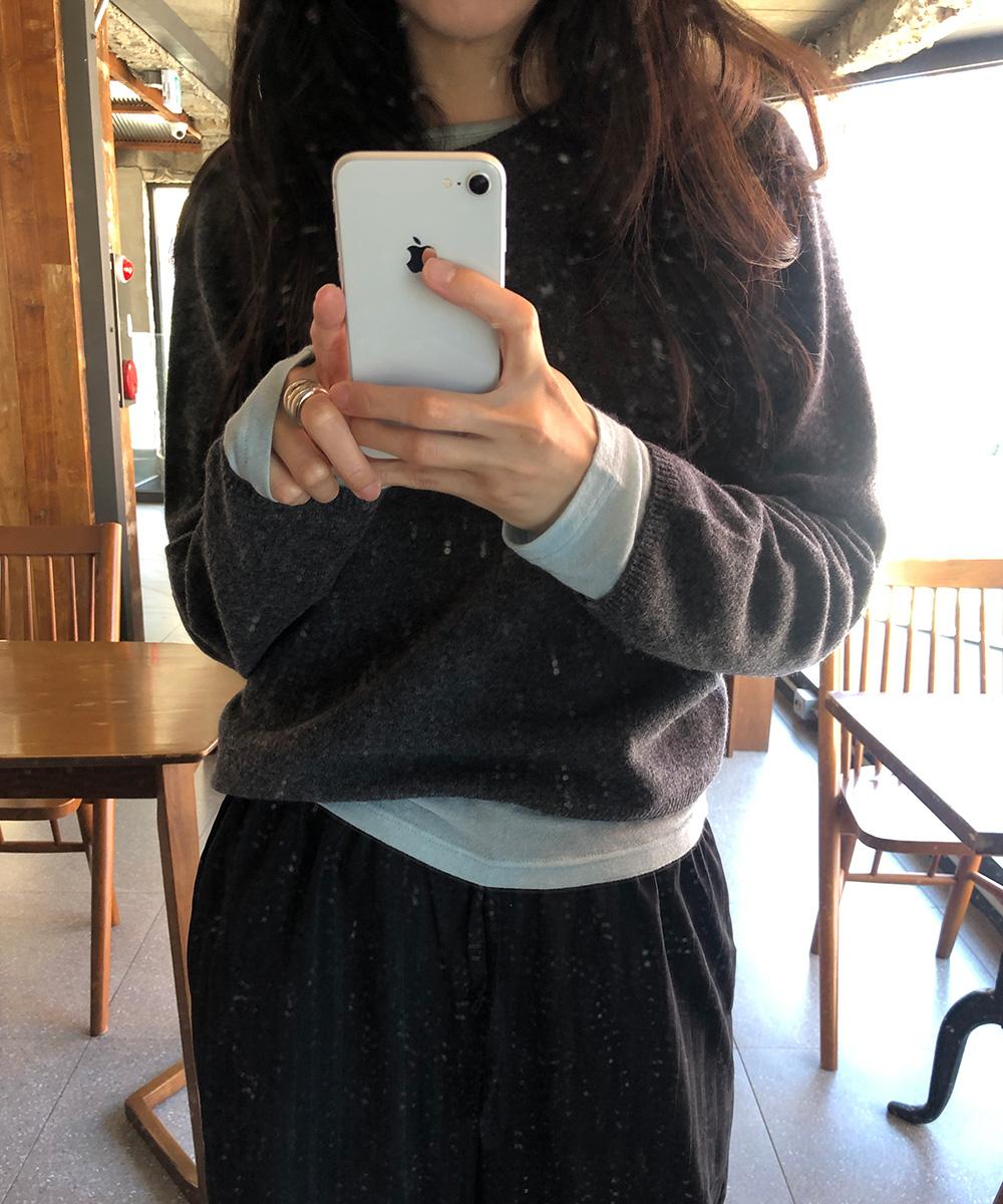 트로브 [울 100] Wool Round Knit (2Colors) *2주 소요 예정