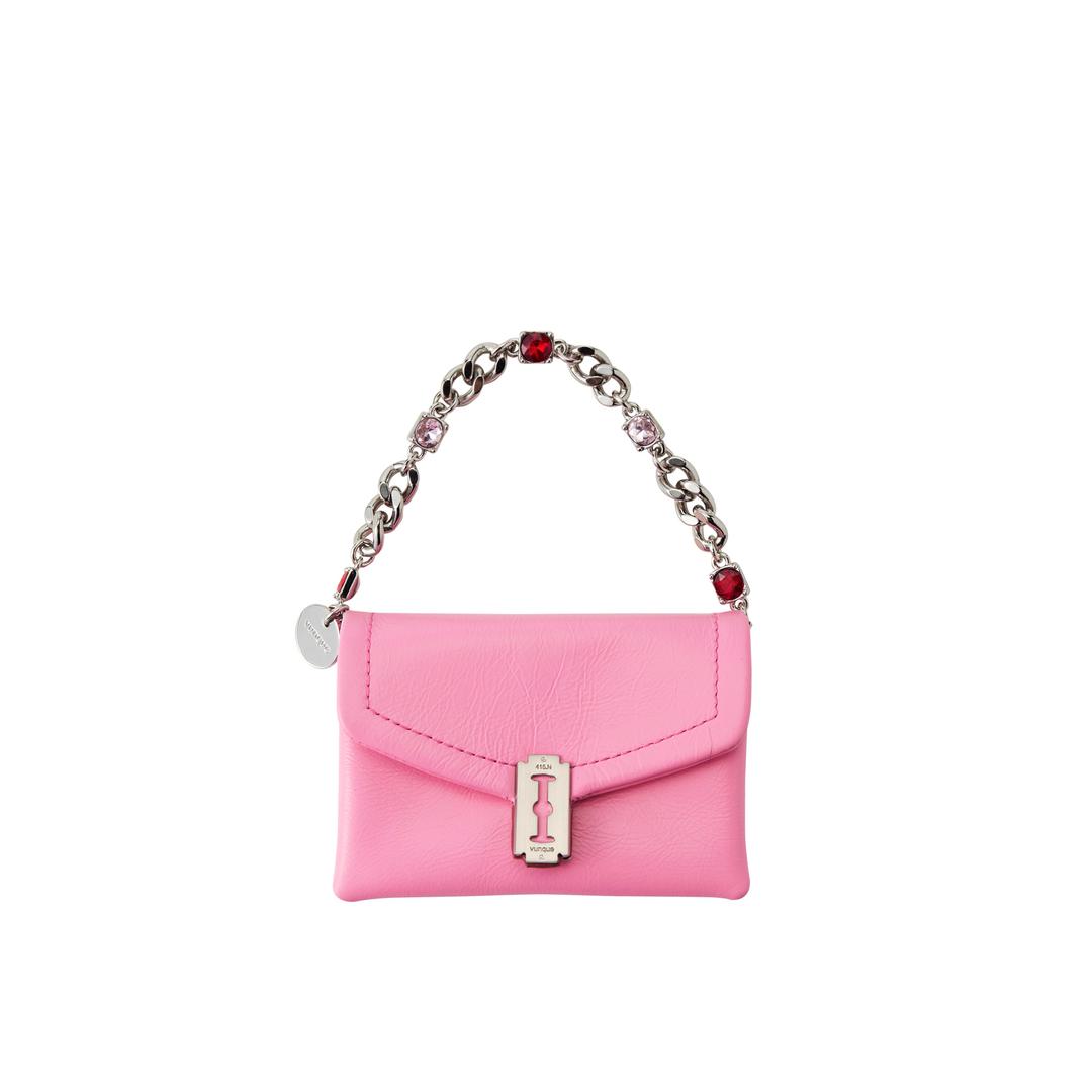 Occam Doux Pleats Card Wallet (오캄 두 플리츠 카드 지갑) Candy Pink