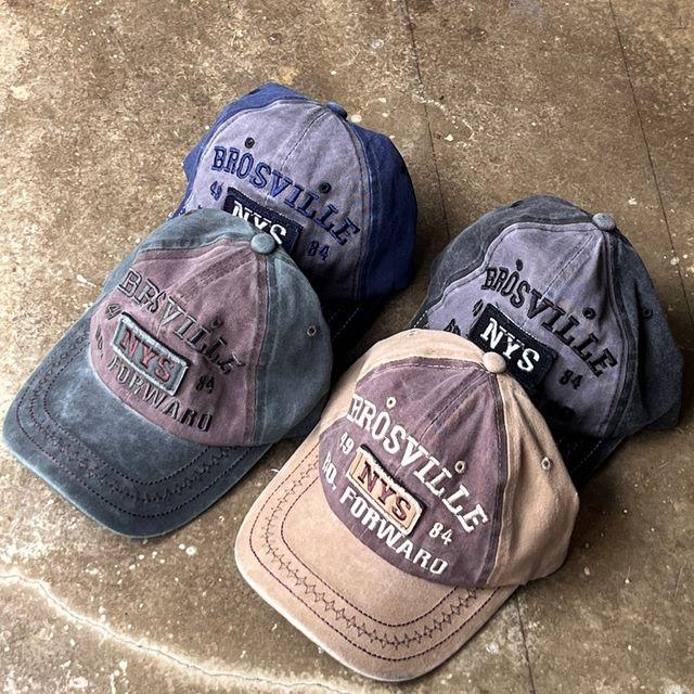 [주문폭주/인기상품/소두캡] 배색 빈티지 NYS 캡모자