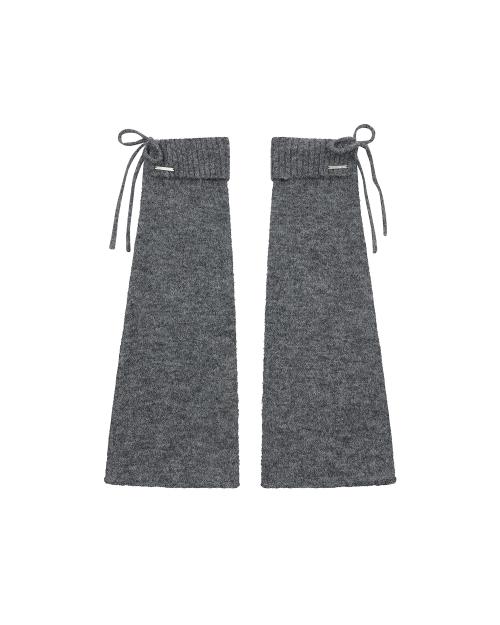 Drawstring leg warmer CHARCOAL