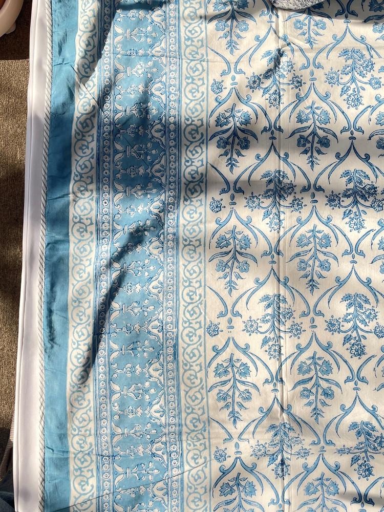 스카이블루 순면 양면 이불 (SS)