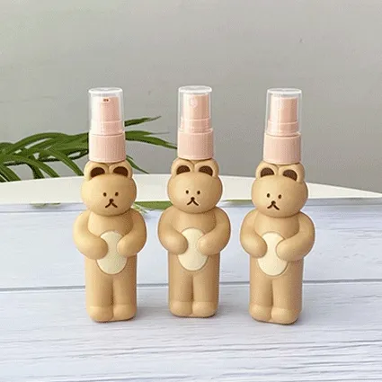 [3종파우치세트!/당일발송!] 곰돌이 향수, 미스트, 로션 휴대용 공병 스프레이
