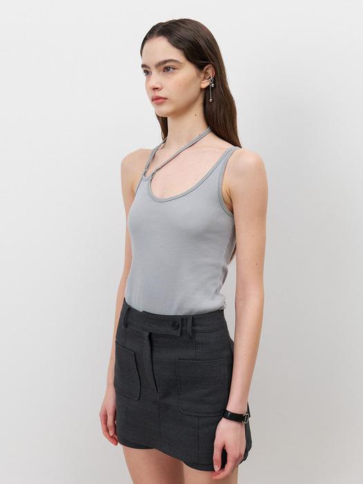 24 Spring_ Ash Green Strap Sleeveless