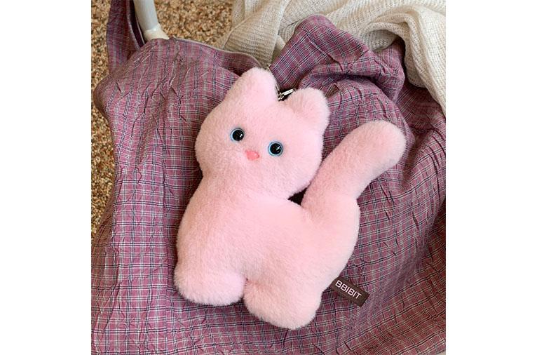 [삐빗] 키티포크 인형키링 핑크